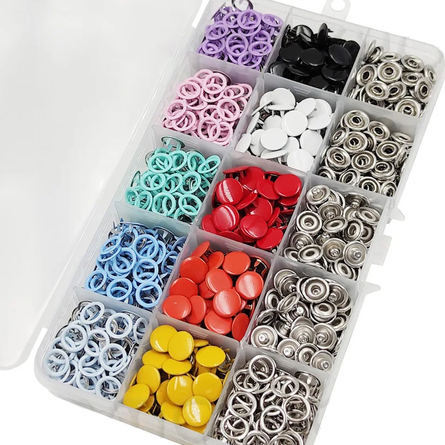 100 Sets 9.5mm Snap Fasteners Button Studs with Pliers