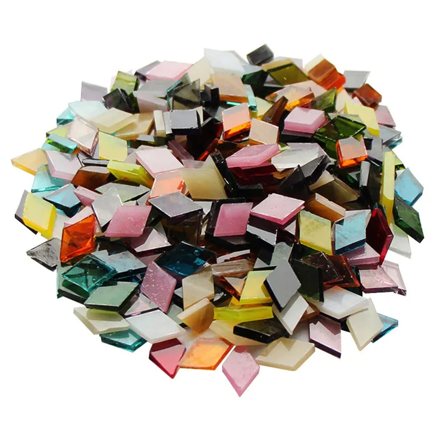 50g Clear Glass Mosaic Tiles for Craft