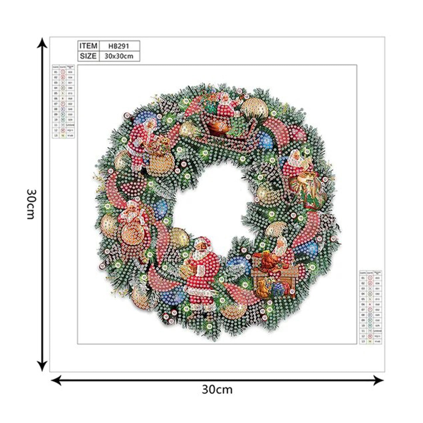 DIY Diamond Painting Christmas Wreath Kit