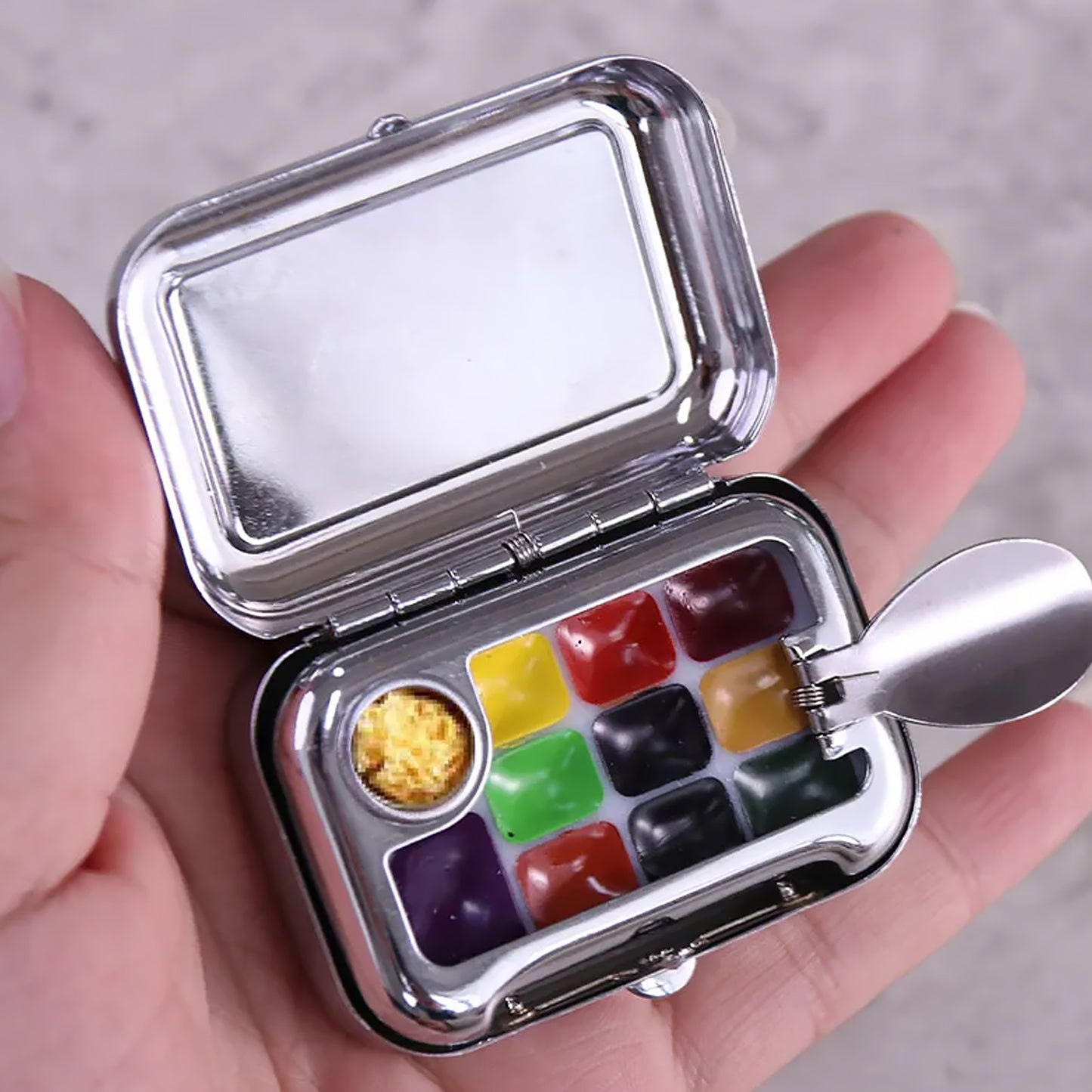 Mini Paint Box Portable Watercolor Palette