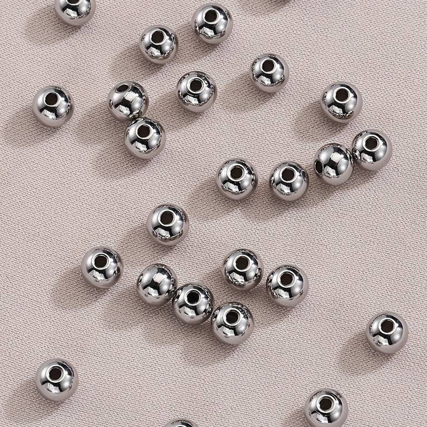 100pcs 925 Sterling Silver Beads