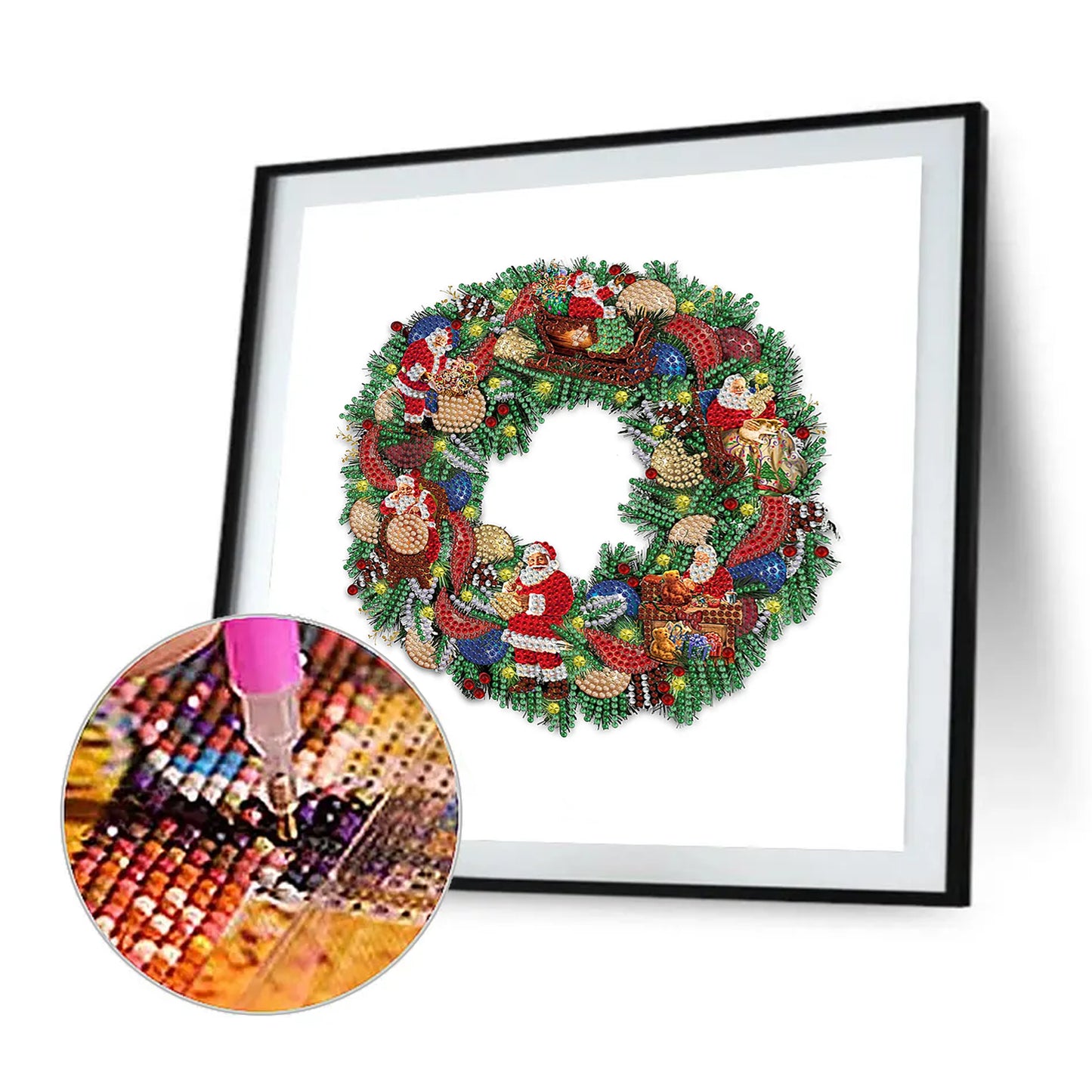 DIY Diamond Painting Christmas Wreath Kit