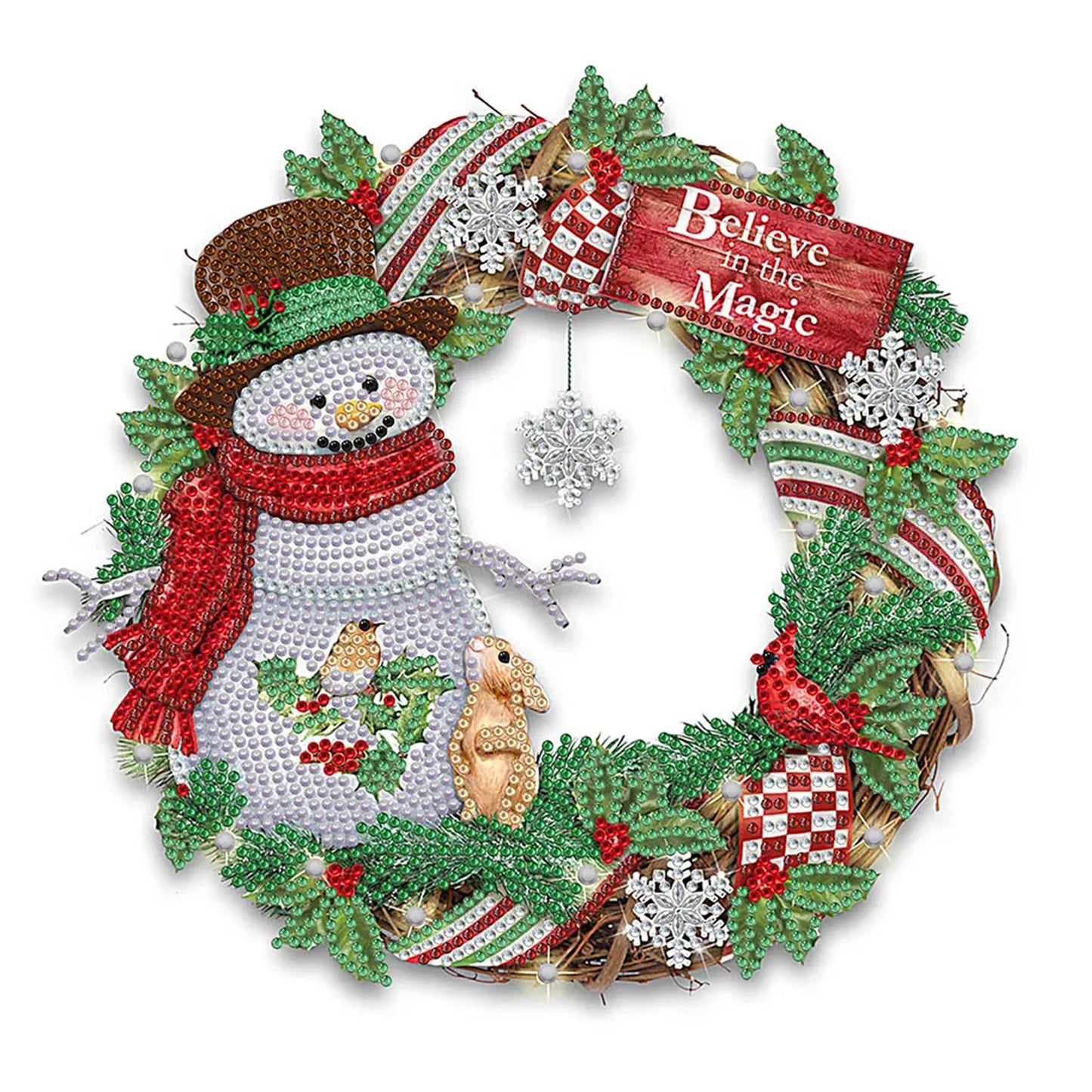 DIY Diamond Painting Christmas Wreath Kit