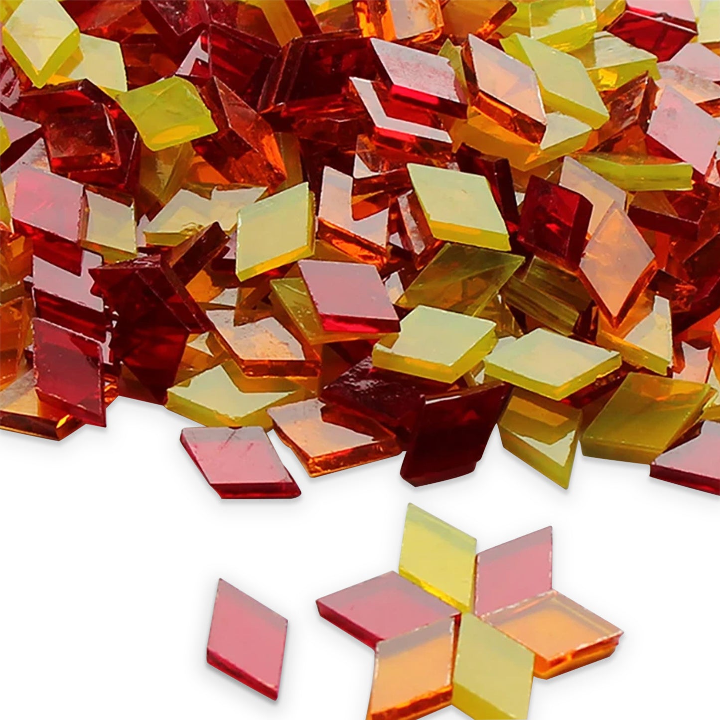 50g Clear Glass Mosaic Tiles for Craft