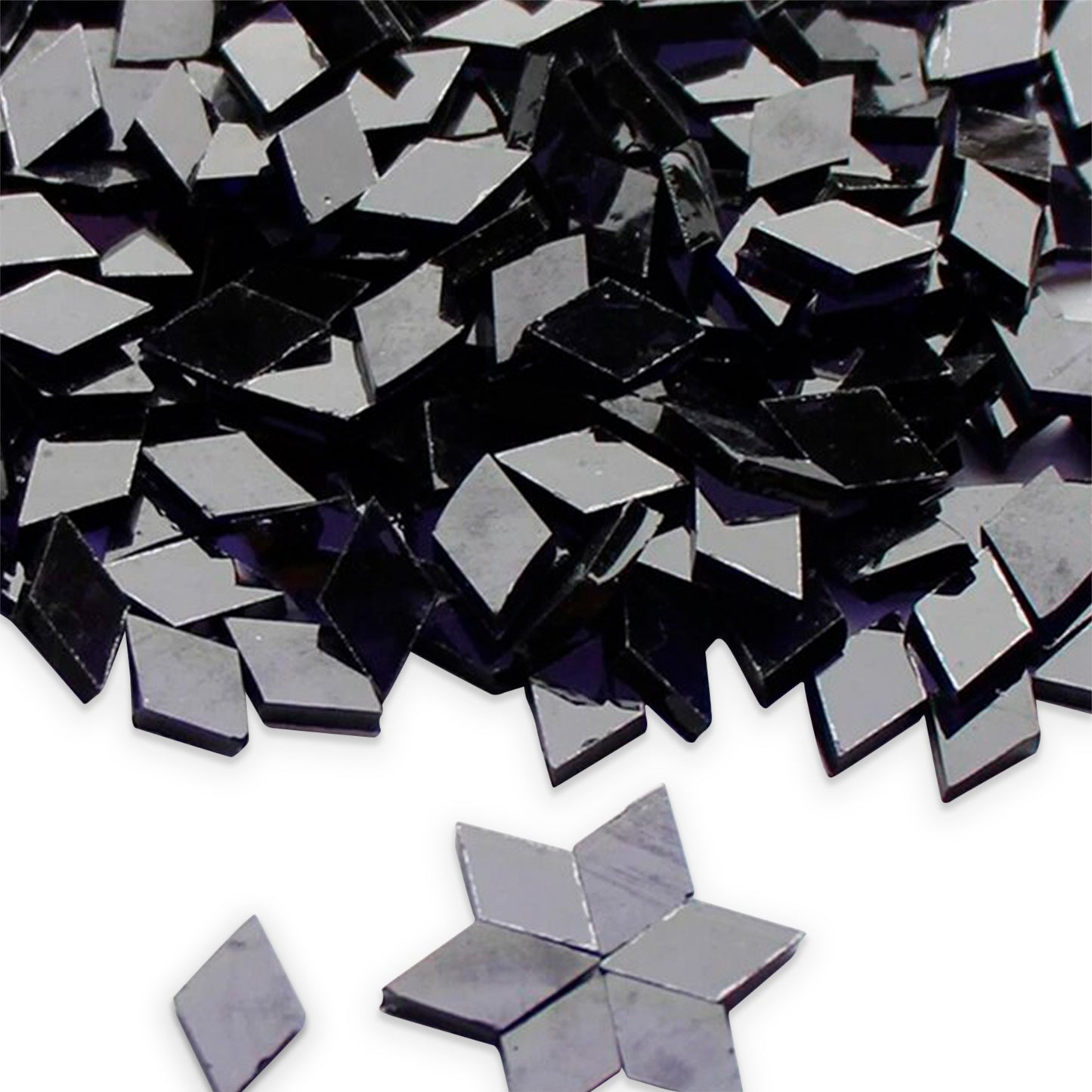 50g Clear Glass Mosaic Tiles for Craft