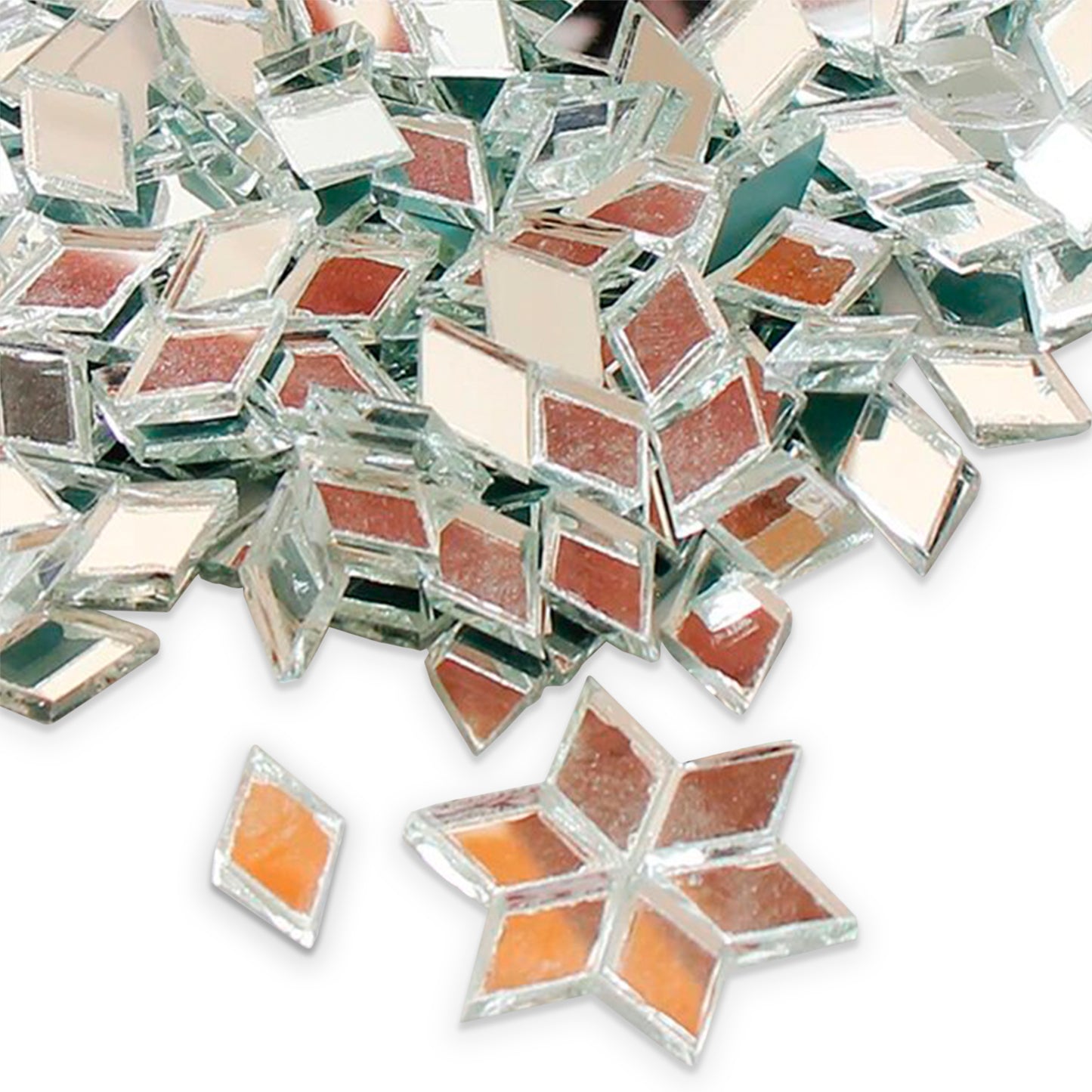 50g Clear Glass Mosaic Tiles for Craft